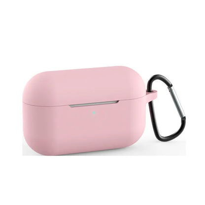 Silicone protective cover for AirPods Pro headphones in multiple colour options showing shock absorption design