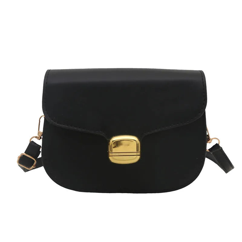 Simple PU leather women's handbag with phone pocket and change compartment in six colour options