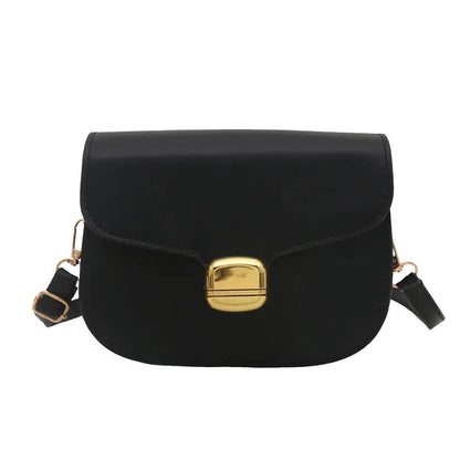 Simple PU leather women's handbag with phone pocket and change compartment in six colour options