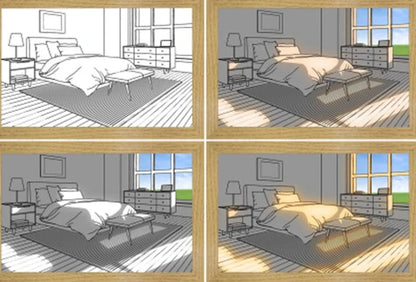 Illuminating Home Decor: Customizable LED Picture Light, featuring adjustable lighting modes and personalized ambiance for any room