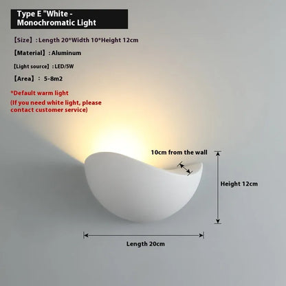 Black bird's nest design LED lamp with aluminium alloy shell for courtyard and bedroom lighting