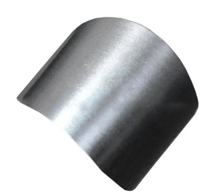 Stainless steel finger guard for vegetable cutting protection in single and double finger sizes