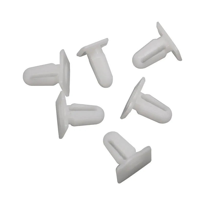 60-piece pack of D318 coloured PA66 plastic automobile glue nails and buckles for trim fastening.