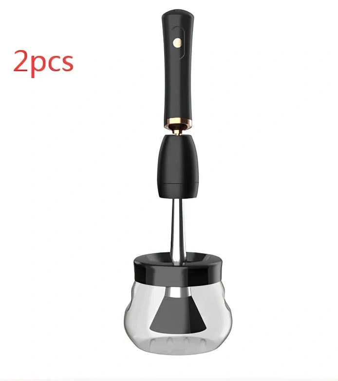 Makeup brush cleaning machine electric scrubber with 3cm silicone head and 9cm total length
