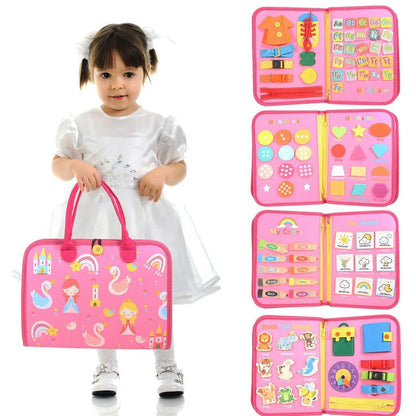 28x44cm felt learning board with puzzle elements for early education