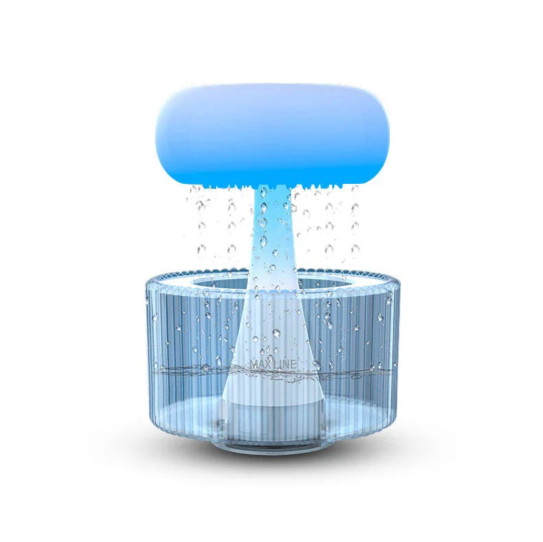 Humidifier with cloud-like mist, ambient lighting, and essential oil aroma for home decor