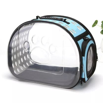 Portable breathable pet backpack with transparent design for cats and dogs