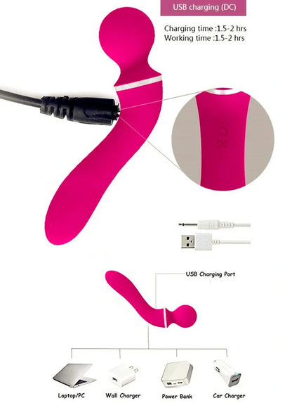 Tianlong stick adult toy with silicone surface and 19.6cm length showing frequency control buttons