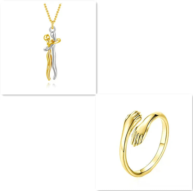 Stylish unisex love necklace with brass pendant in various color options, including rose gold, white black, black gold, and more.
