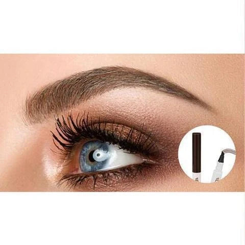 Music Flower Waterproof Eyebrow Pen with four-claw tip for natural-looking eyebrows