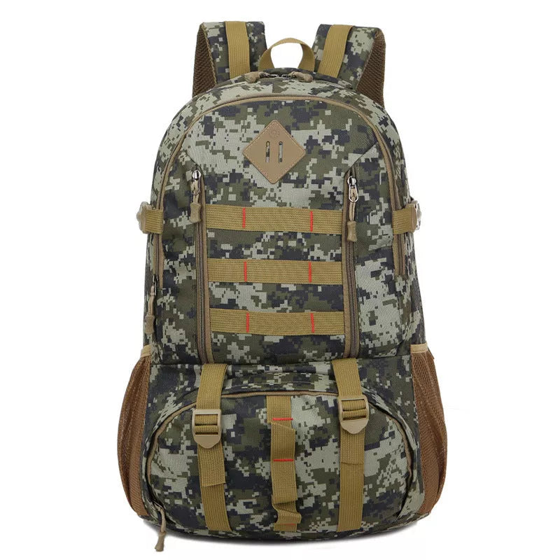 50L camouflage outdoor mountaineering backpack with waterproof Oxford cloth
