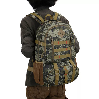 50L camouflage outdoor mountaineering backpack with waterproof Oxford cloth