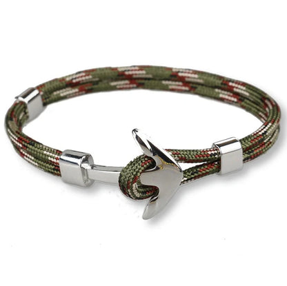 Unisex Pirate Anchor Bracelet with detailed nautical design, perfect for sea lovers and fashion enthusiasts.