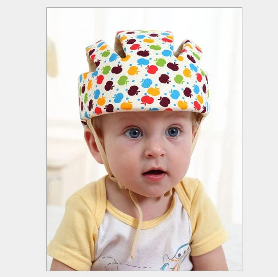 Adjustable baby safety helmet with anti-shock foam for toddlers in various colors