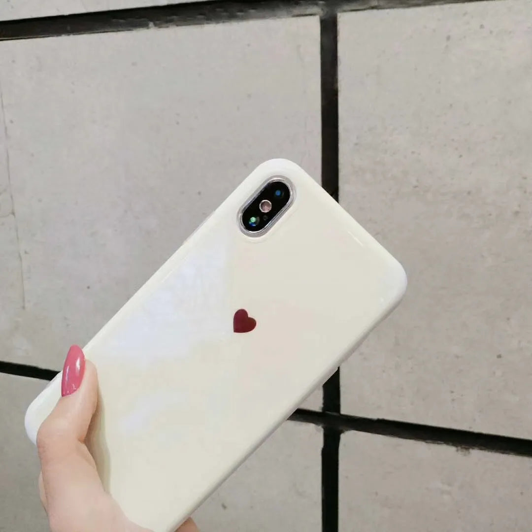Blue light back cover case for iPhone models on a white background.