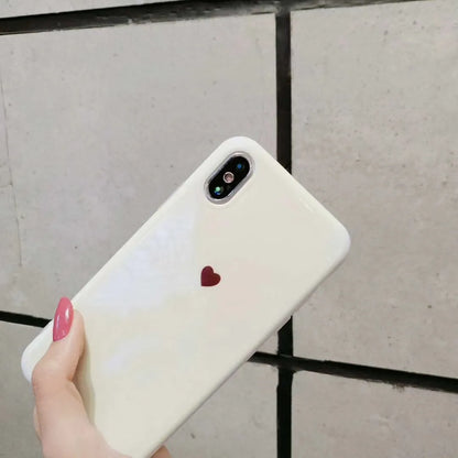 Blue light back cover case for iPhone models on a white background.