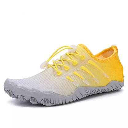 Outdoor climbing shoes with non-slip rubber sole for hiking and swimming