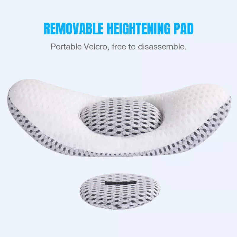 Multifunctional Waist Pad with 4D mesh and buckwheat filling for support and comfort