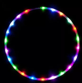 LED Glow Hula Hoop with colorful lights, perfect for fitness and parties