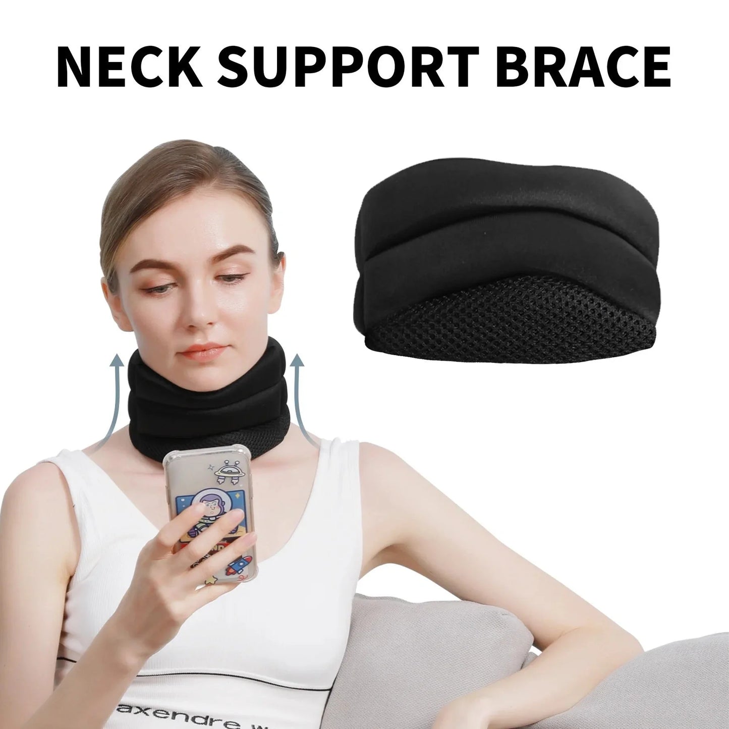 Adjustable Foam Cervical Collar for neck pain relief and spine support