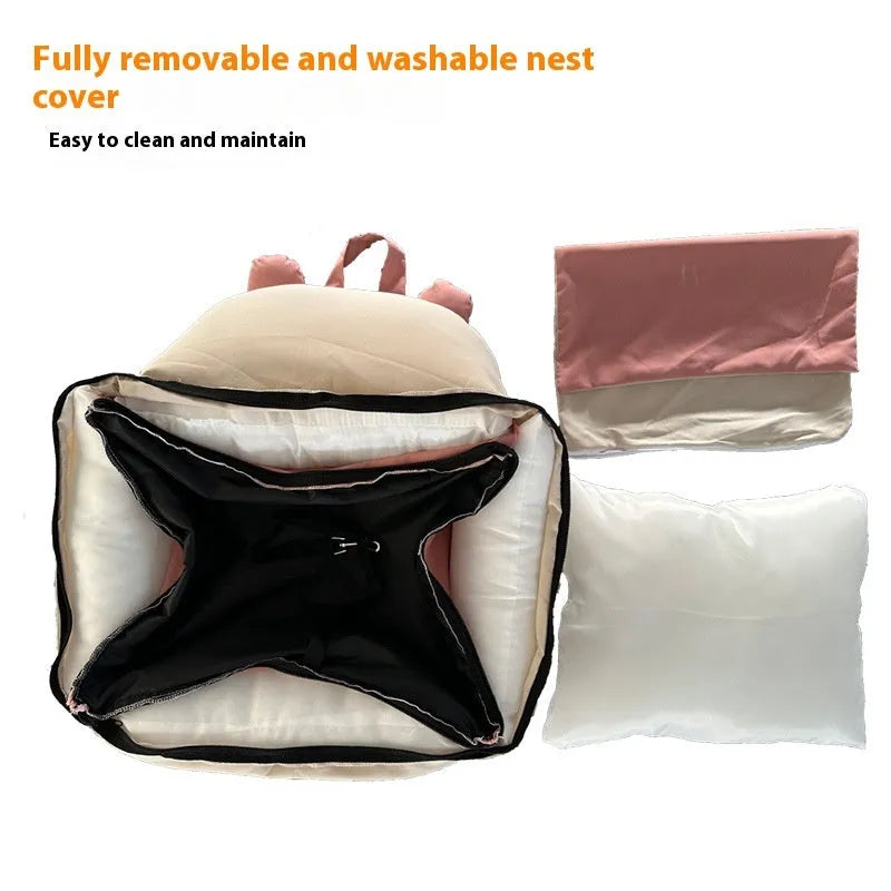 Universal removable washable car kennel for dogs in beige colours with two size options