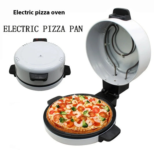 White 30cm household pizza steak cutter toaster with 2000W power for 4-5 people