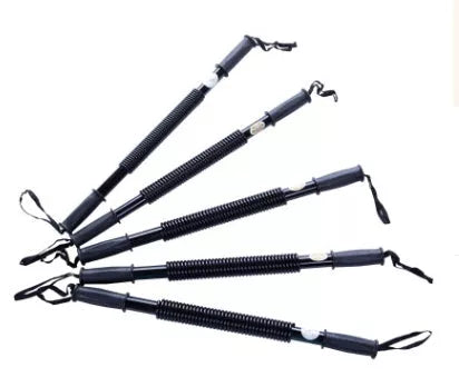 High-strength Spring Steel Straight Arm Strength Device in black, perfect for home workouts