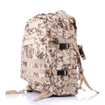 Camouflage multi-function double shoulder backpack with waterproof Oxford cloth