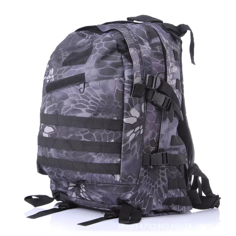 Camouflage multi-function double shoulder backpack with waterproof Oxford cloth