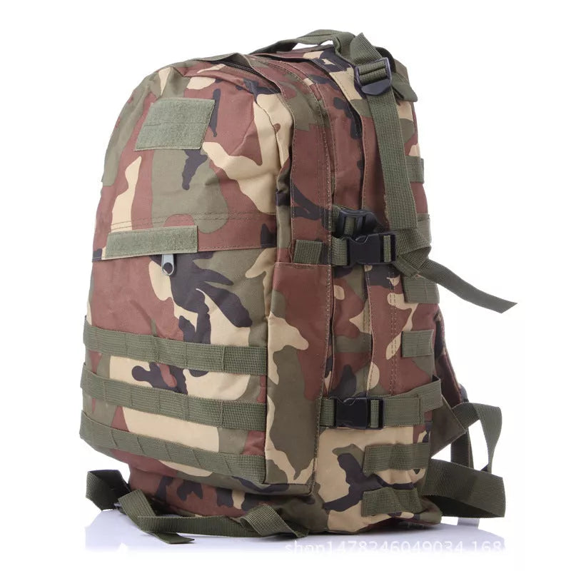 Camouflage multi-function double shoulder backpack with waterproof Oxford cloth