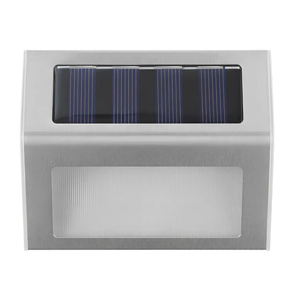 Solar stair lamp with 6 LED chips for garden and pathway lighting