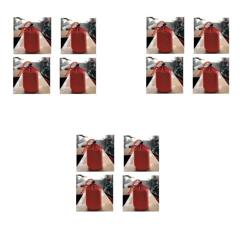 Orange First-aid Tent Insulation Mat reflecting sunlight, ready for emergency use