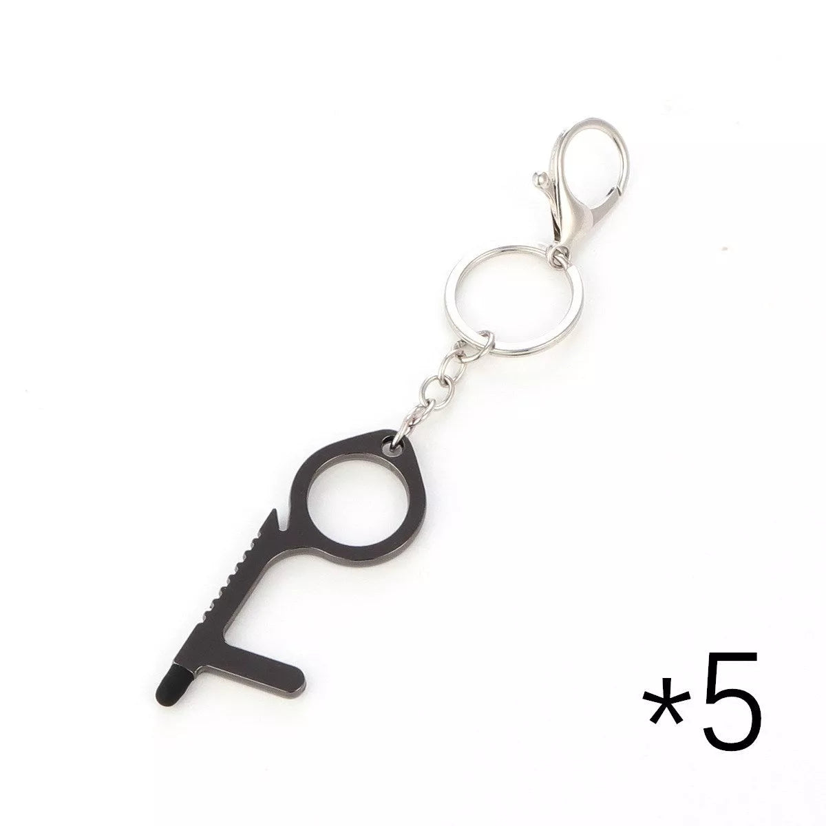 Alloy protective door opener keychain in various colors