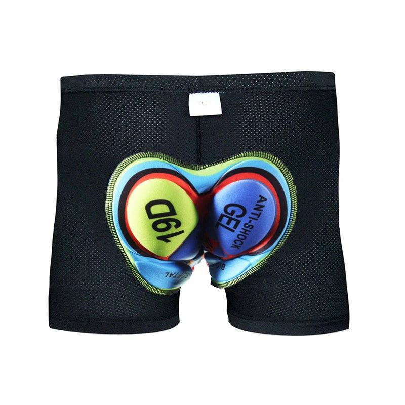 Cycling shorts with 3D shock-resistant gel pads for long-distance comfort