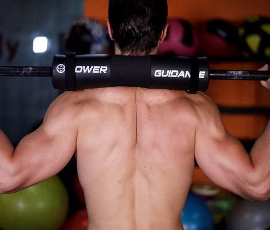 Barbell shoulder pad with high elasticity foam for squats, available in red and black