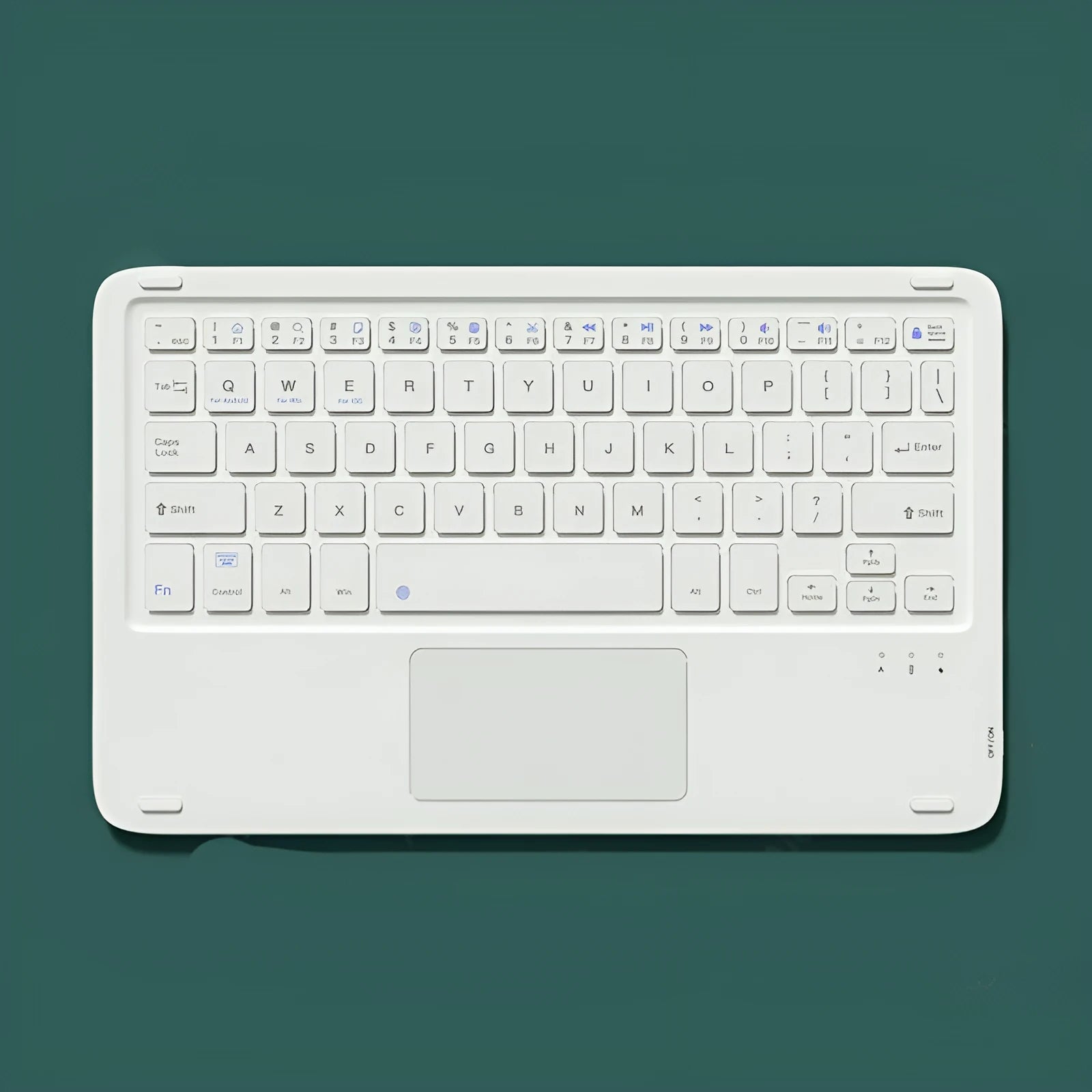 Bluetooth wireless keyboard and mute mouse set in compact 24.8cm design with charging cable