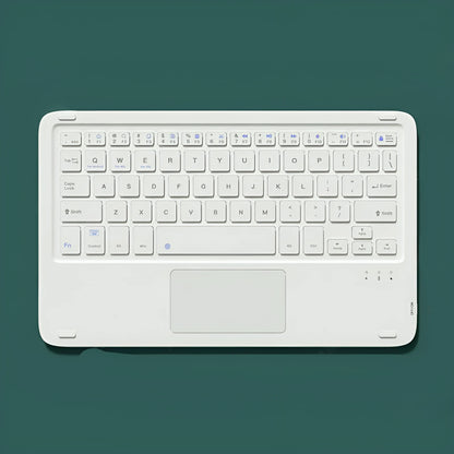 Bluetooth wireless keyboard and mute mouse set in compact 24.8cm design with charging cable