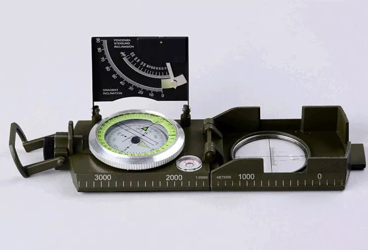 American multi-function K4074 slope gauge in Army Green with luminous dial