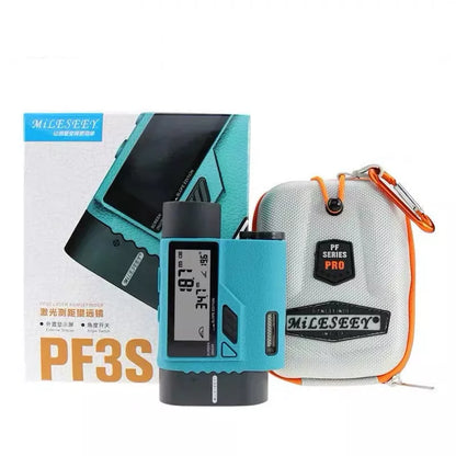 Outdoor laser rangefinder telescope with blue finish, capable of measuring distances up to 800M