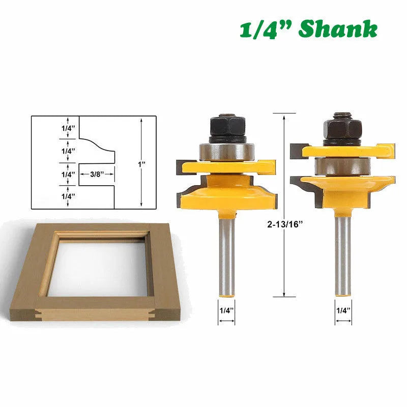 West Tenon Knife 2 piece set for cabinet door joints with hard alloy blades