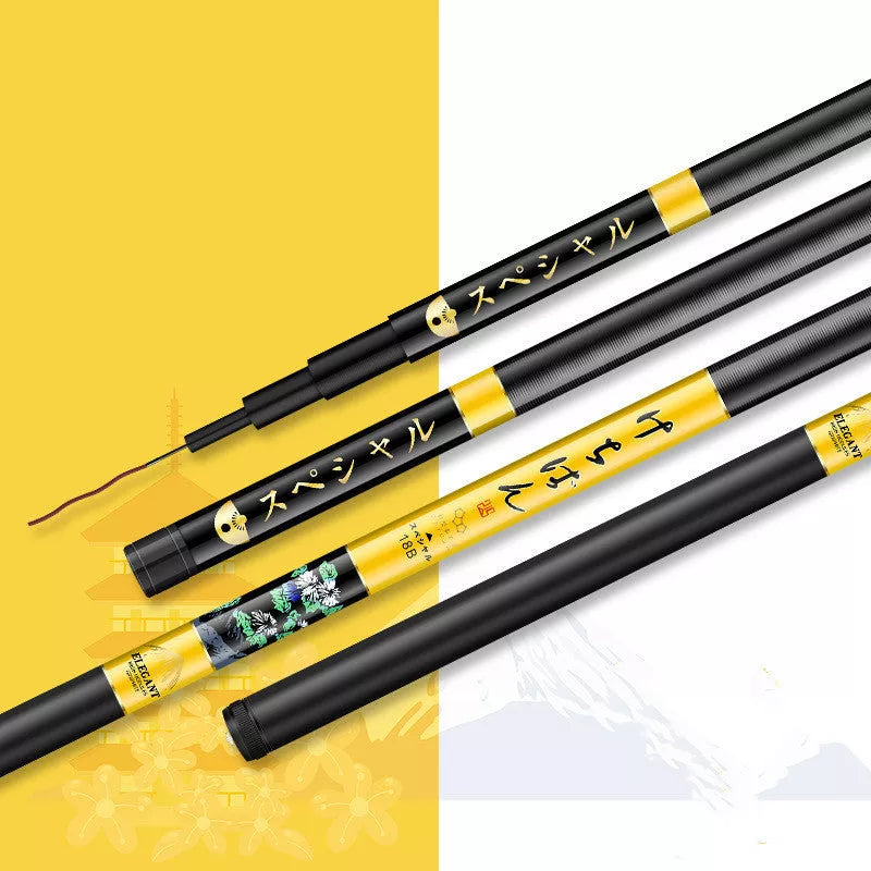 5H19 Hardened Carbon Fishing Rod in 28 fishing and 19 fishing colors, various lengths