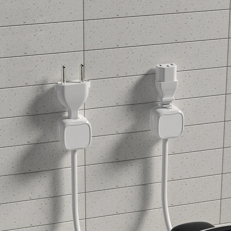 Adjustable Magnetic Cable Organizer for Under Desk - Premium Wire Holder and Manager in White and Black Colors