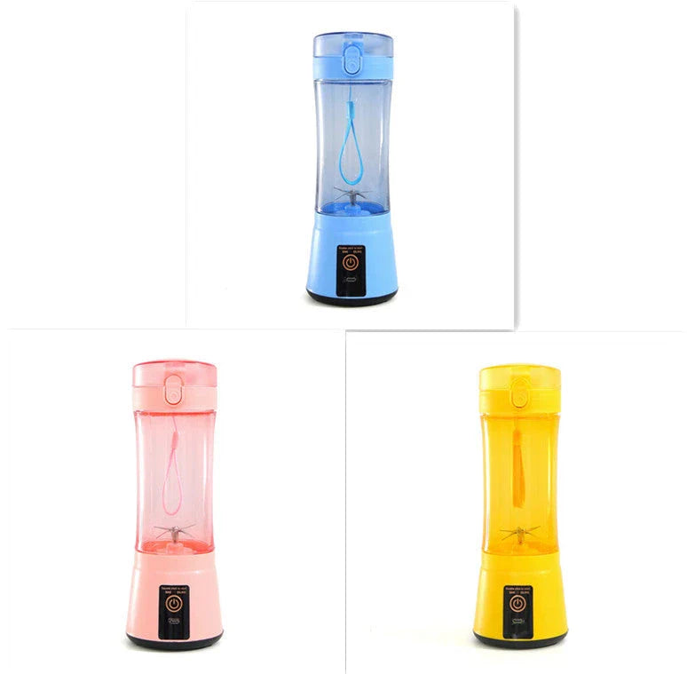 Rechargeable portable blender for making smoothies, shakes, and other on-the-go refreshments