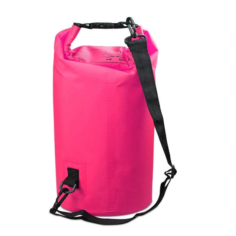 2L waterproof dry bag in various colors for outdoor activities