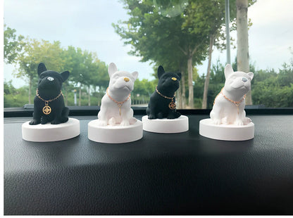 Car perfume aromatherapy decoration measuring 9.5cm × 7cm with mineral powder construction and essential oil