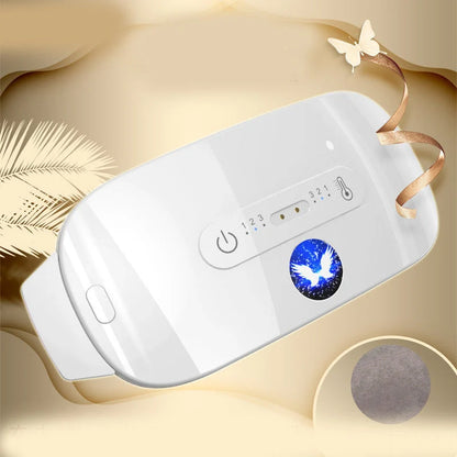 Creativity Simple Heating Waist Warm Belt in white, pink, lotus root pink, and piano white with USB cable