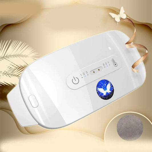 Creativity Simple Heating Waist Warm Belt in white, pink, lotus root pink, and piano white with USB cable