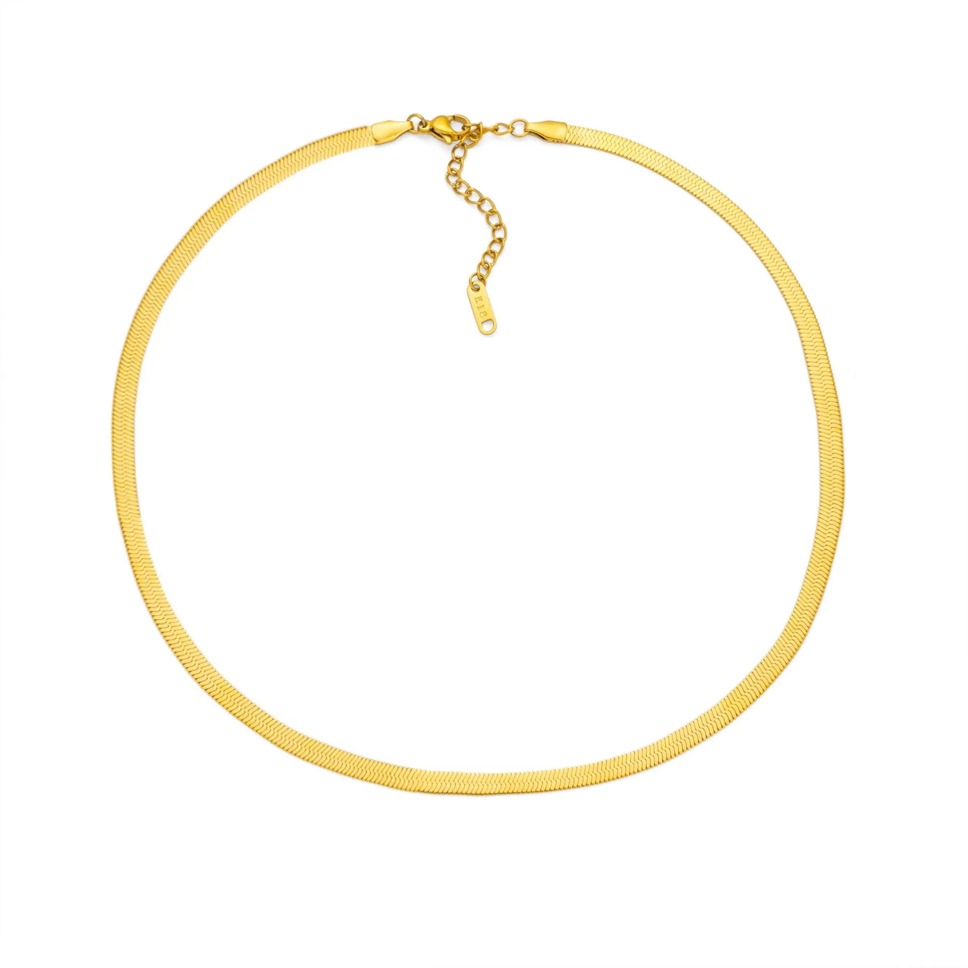 INS Commuter's necklace with 40.5cm titanium steel chain and electroplated gold or silver charms for personalisation