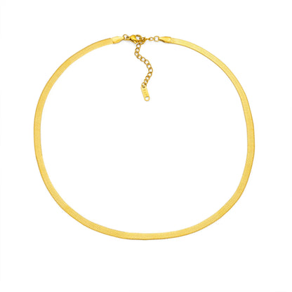 INS Commuter's necklace with 40.5cm titanium steel chain and electroplated gold or silver charms for personalisation