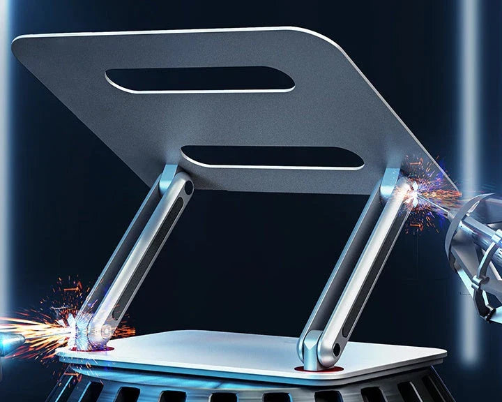 Hhomeenjoy Adjustable Aluminum Laptop Cooling Stand - Foldable, Ergonomic, and Portable